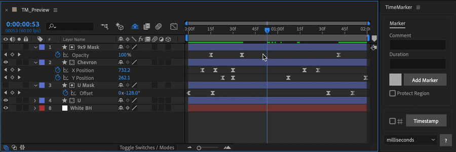After effects keyframe animation